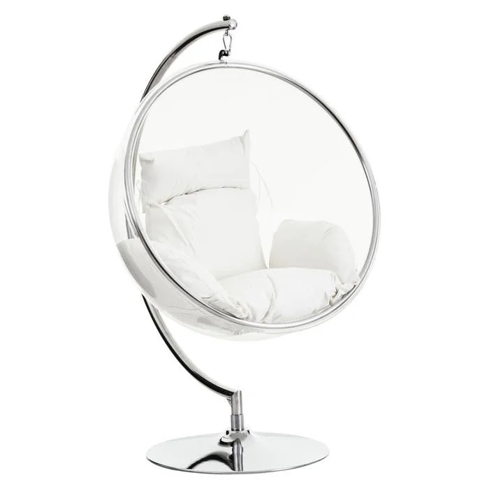 MKD - Goa Hanging Chair With Cream Cushions