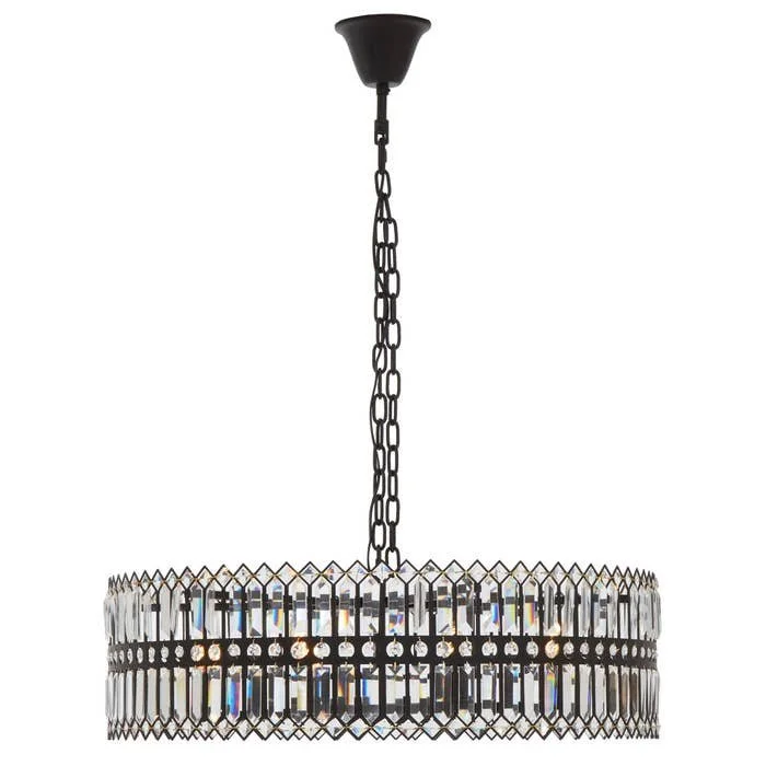 MKD - Babylon Eight Bulb Crystal Chandelier